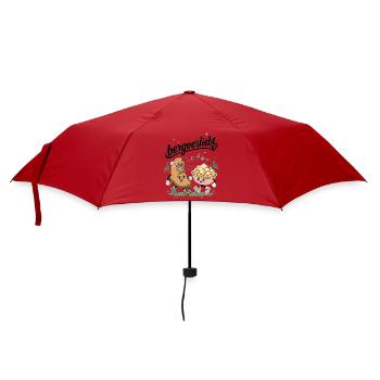 Wanderschuh und Kaiserschmarrn sind bergverliebt! - Regenschirm (klein) - Rot - Vorne