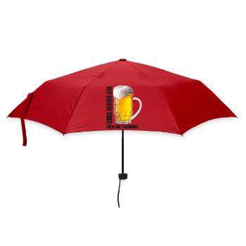 Lecker Bierchen Club Bier Bierglas  - Regenschirm (klein) - Rot - Vorne