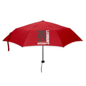 2. Staatsexamen Lehramt 2027 - Regenschirm (klein) - Rot - Vorne