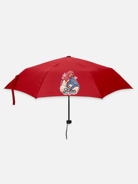 Stillen - deine Superkraft  - Regenschirm (klein) - Rot
