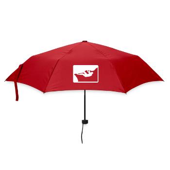 Outdoor Boulderer - Regenschirm (klein) - Rot - Vorne