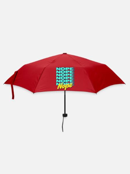 NOPE – Bold & Sassy Statement - Regenschirm (klein) - Rot