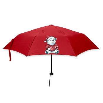Noël de l’ours polaire - Parapluie standard - rouge - Devant