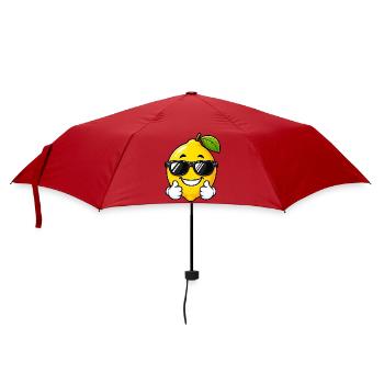 Mignon citron cartoon avec un pouce levé - Parapluie standard - rouge - Devant