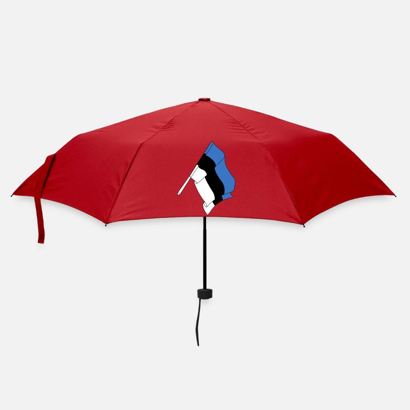 Flagge Estland - Regenschirm (klein) - Rot