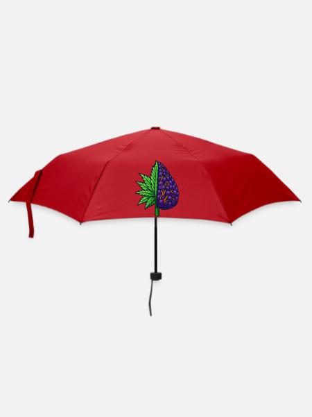 The Half Bud - Regenschirm (klein) - Rot