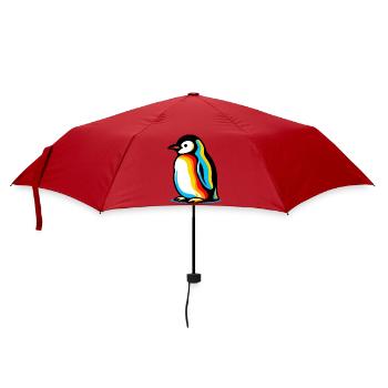 Pingouin - Parapluie standard - rouge - Devant