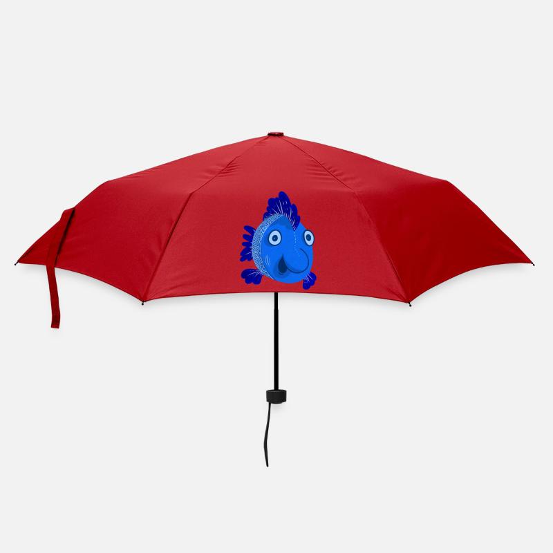 Blue Fish - Regenschirm (klein) - Rot