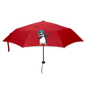Dessins animés de lunettes de soleil Penguin à appliquer à la perfection - Parapluie standard - rouge - Devant