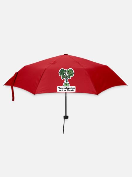 Chemie Pflanzen Labor Monstera Biologie T-Shirt - Regenschirm (klein) - Rot