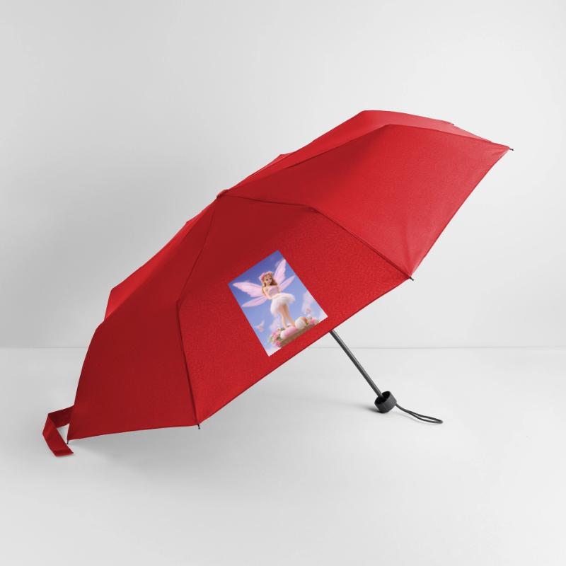 Retro style Pixie on Egg- Easter Umbrella (small)