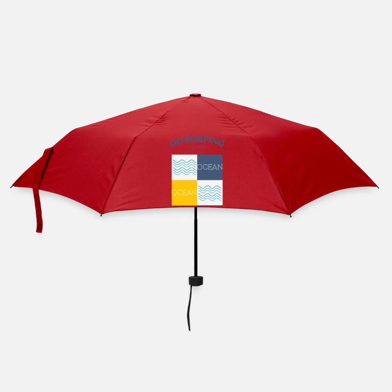 Go surfing and chill - Regenschirm (klein) - Rot