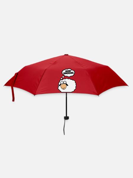 Schlafschaf englisch - Regenschirm (klein) - Rot