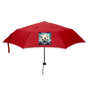 Samurai 1 - Regenschirm (klein) - Rot - Vorne