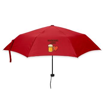 T-shirt Bierlieber − Maßkrug mit Herz Design - Parapluie standard - rouge - Devant
