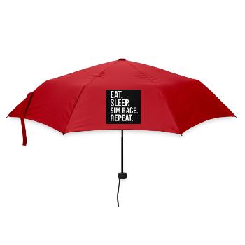 EAT.SLEEP.SIM RACE.REPEAT - Regenschirm (klein) - Rot - Vorne