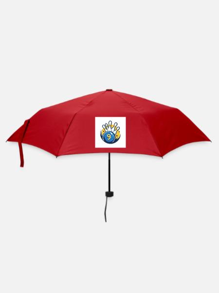 Ninepin Bowling - Regenschirm (klein) - Rot