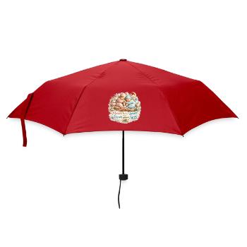 Kleiner Schatz: Mamas Liebe, Papas Stolz - Regenschirm (klein) - Rot - Vorne