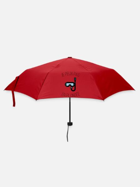 Ich kann nicht, dass ich getaucht bin - Regenschirm (klein) - Rot