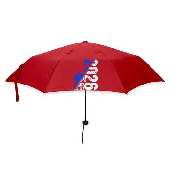 Basketball Master Shirt 2026, blue white - Umbrella (small) - red - Front