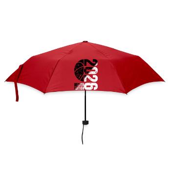 Basketball Master Shirt 2026, black and white - Umbrella (small) - red - Front