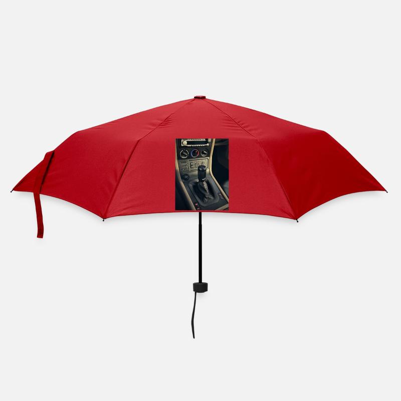 Echter Handschalter! - Regenschirm (klein) - Rot