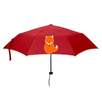 Redhair Fox – Funny Kawaii Comic Design Fox - Umbrella (small) - red - Front