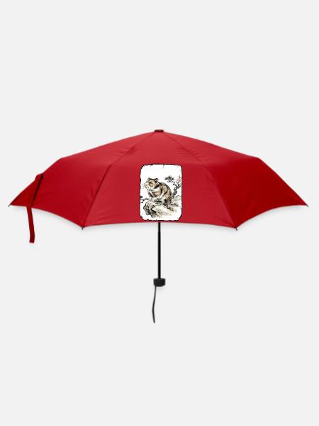 Hamster Kunst Asiatisch - Regenschirm (klein) - Rot