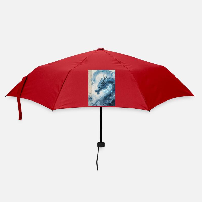 Der Meister der Flut: Blauer Drache – Wirbelwind - Regenschirm (klein) - Rot