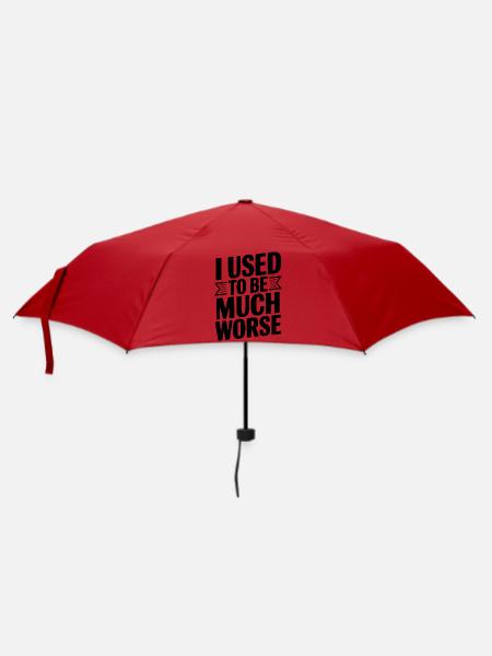Früher war ich viel schlimmer - Regenschirm (klein) - Rot