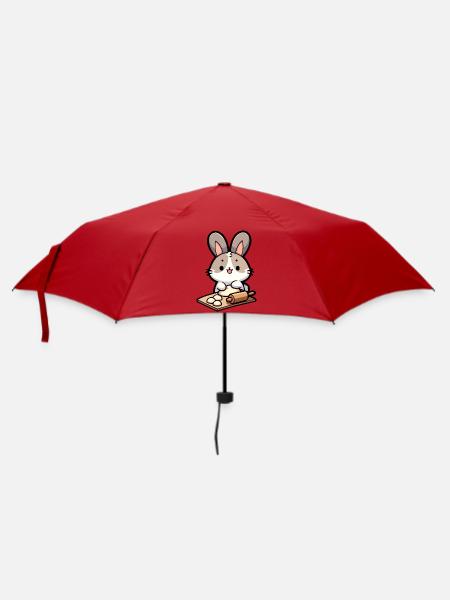 Bunny Baker: The Dough Delighter - Umbrella (small) - red