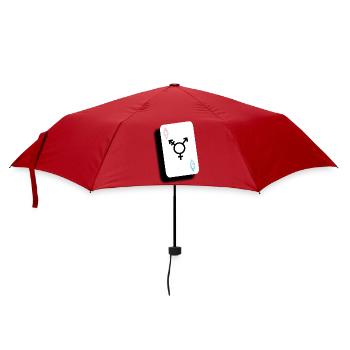 Ace of Trans - Regenschirm (klein) - Rot - Vorne