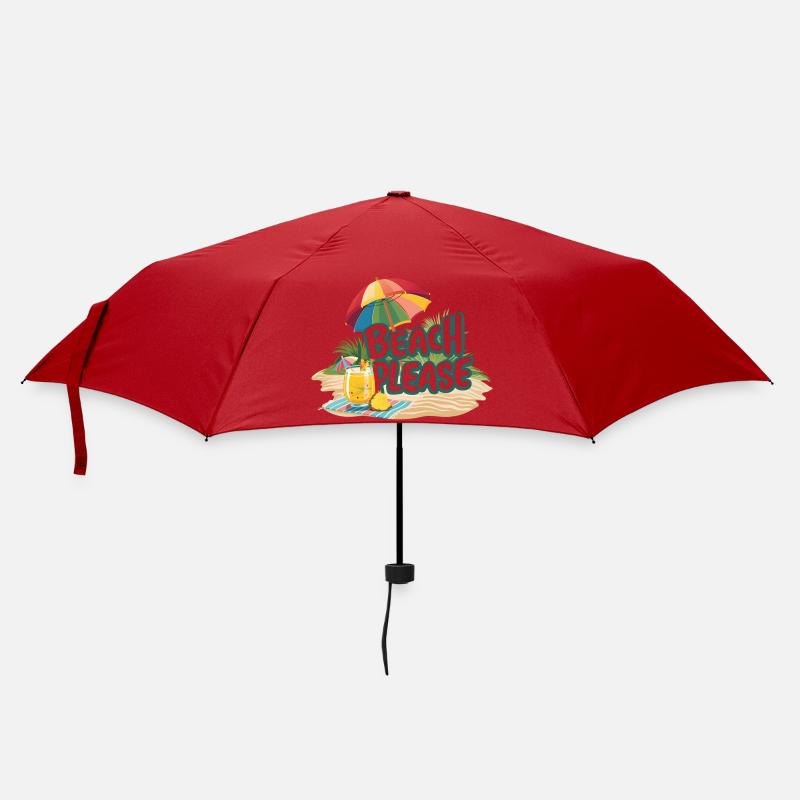 Plage s’il vous plaît - Parapluie standard - rouge