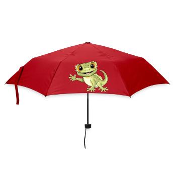Gecko souriant et accueillant - Parapluie standard - rouge - Devant