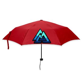 valknut wotan wotansknoten - Regenschirm (klein) - Rot - Vorne