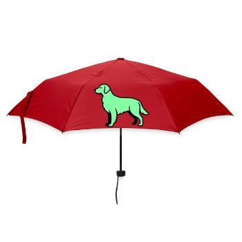 Labrador Retriever Silhouette - Umbrella (small) - red - Front