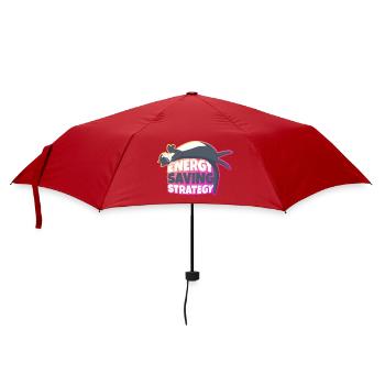 Energiesparstrategie Cat - Regenschirm (klein) - Rot - Vorne