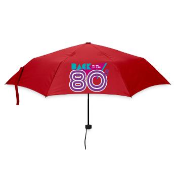 Zurück in die 80er Jahre - Regenschirm (klein) - Rot - Vorne