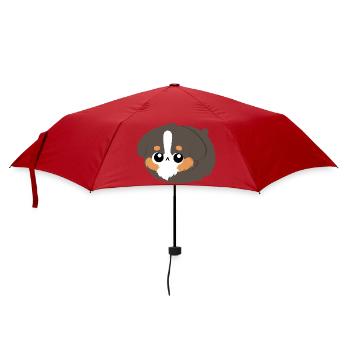Chibi Berner Bergwelpe - Regenschirm (klein) - Rot - Vorne