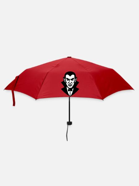 Vampire Portrait Illustration - Umbrella (small) - red