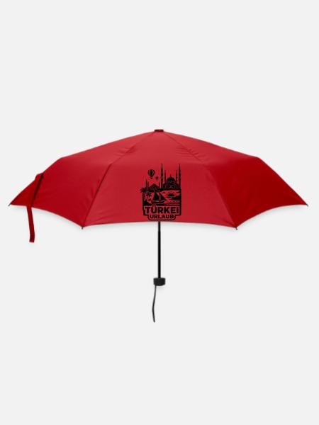 Türkei Urlaub Souvenir - Regenschirm (klein) - Rot