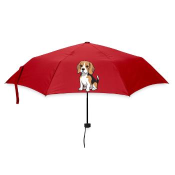 Beagle Pup Dog Lover - Umbrella (small) - red - Front