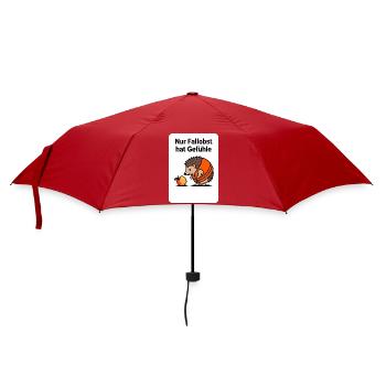 Frutarier Fallobst Gefühle Shirt - Regenschirm (klein) - Rot - Vorne