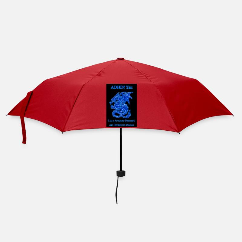 ADHD-Dragon - Regenschirm (klein) - Rot