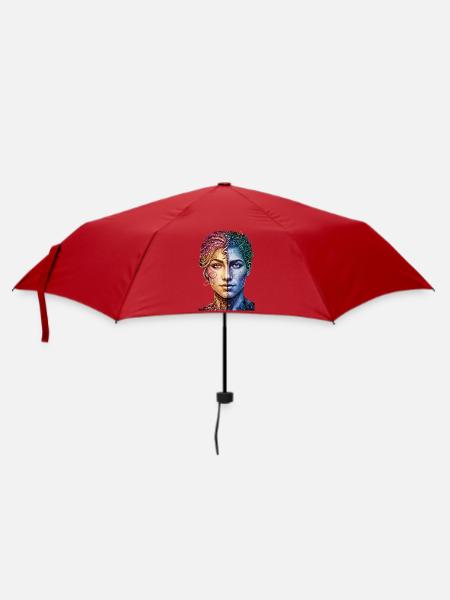 Music_is_equal - Regenschirm (klein) - Rot