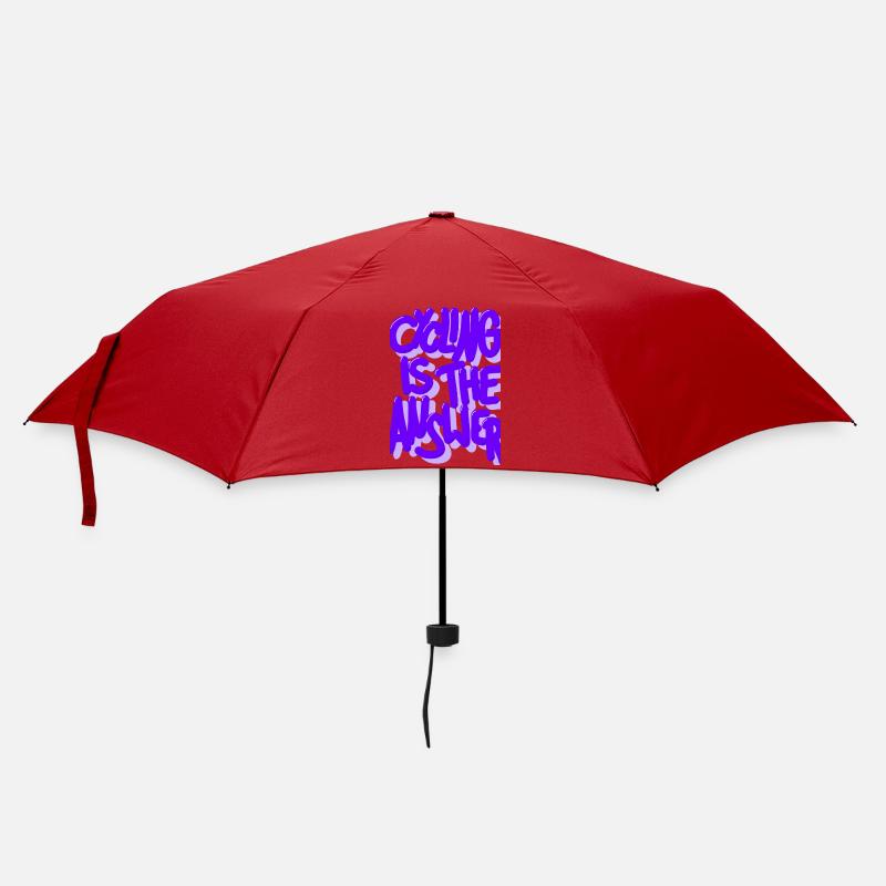 Le vélo est la réponse violette - Parapluie standard - rouge