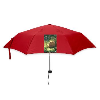 Sun hamster in the grass - Umbrella (small) - red - Front