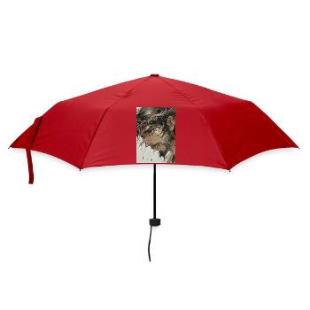 Portrait Crown Thorns - Umbrella (small) - red - Front