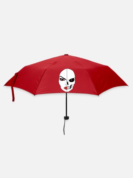 Das Gesicht des Todes - Regenschirm (klein) - Rot
