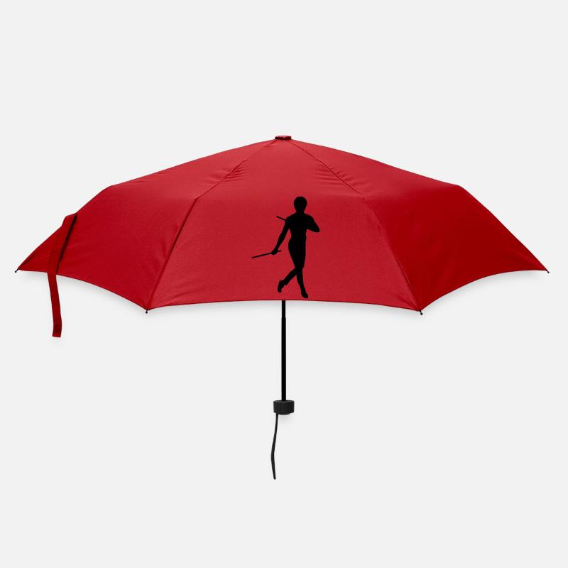 Bruce Lee Kung Fu Escrima Schattenfigur - Regenschirm (klein) - Rot